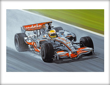 Ltd Edition 2008 Silverstone Print