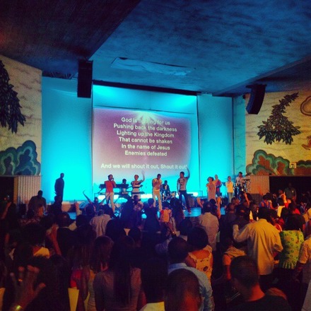 Church this morning...message was "greatness only comes through sacrifice" I wish there were written signs or arrows pointing us all in the right direction. Through God all things are possible & so I know, somehow someway, he will show us the way. #blessed