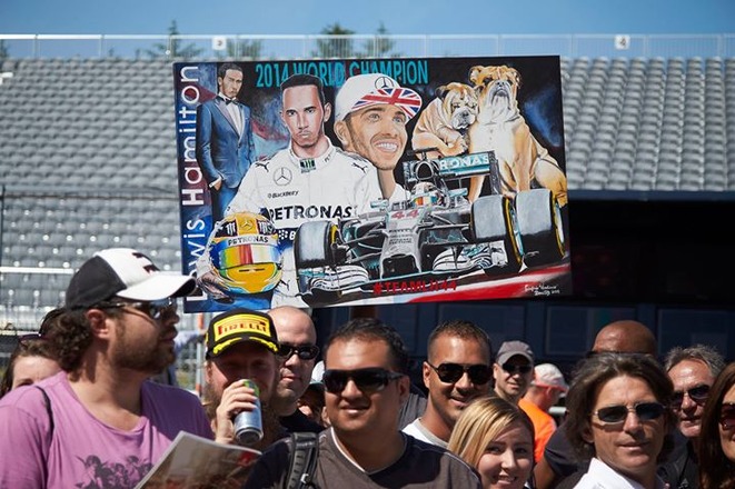 Best fans!! #TeamLH #CanadianGP #Montreal #Roscoe #Coco