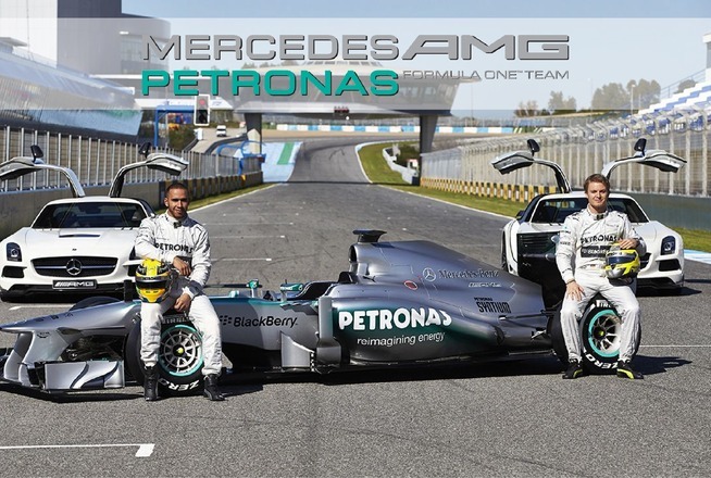 Launching the new F1 W04 with Nico