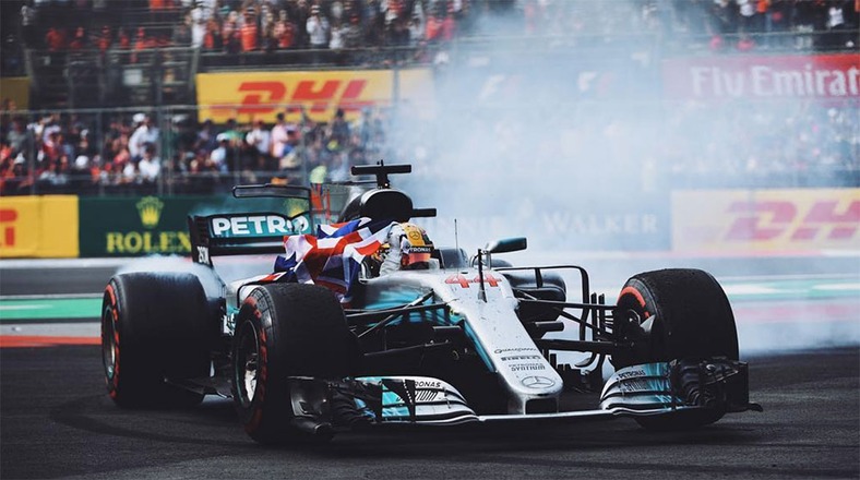 Crossing the finish line in Mexico and taking my 4th World Championship... A moment I will never forget. 🏆🏆🏆🏆 #StillWeRise #F1 #MexicoGP 📷 @suttonimages