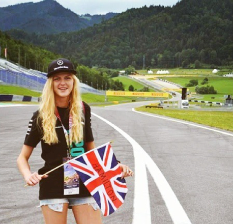 "Thank you @lewishamilton @mercedesamgf1 for an amazing weekend in Austria! I'm so proud to be a fan of yours" via @egle_kukucionyte