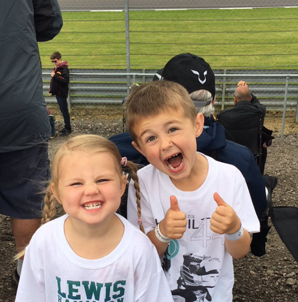 "2 very happy children at #BritishGP &nbsp;well done Lewis #TeamLH #hammertime @MercedesAMGF1 &nbsp;@LewisHamilton" via @louisechilds79