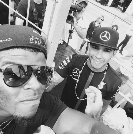 "That moment when a fan gets a pic with their Idol. So much feels and happiest person right now. Definitely worth the scratches iI got trying to reach the front.. Good job&nbsp;@lewishamilton&nbsp;massive drive out there.&nbsp;#TeamLH" via&nbsp;denziemontana93