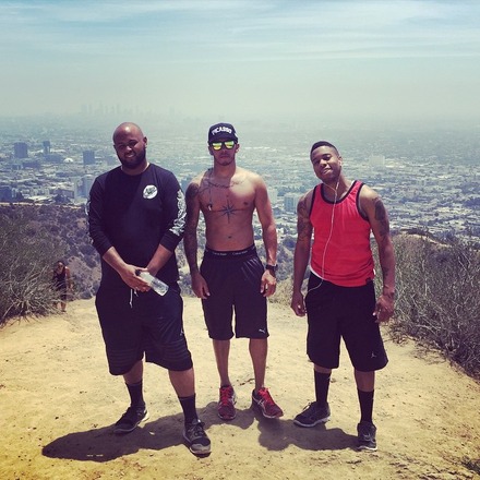 Runyon with the boys!! #LA #blessed #godisthegreatest #workout