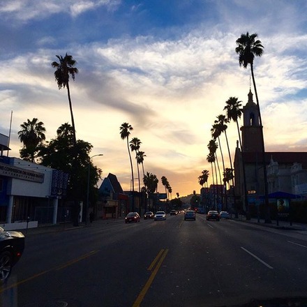 Nothing like a Cali sunset, on Sunset!