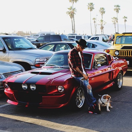 Beach last Sunday with my Coco, and my #shelbyGT500 #BEAST