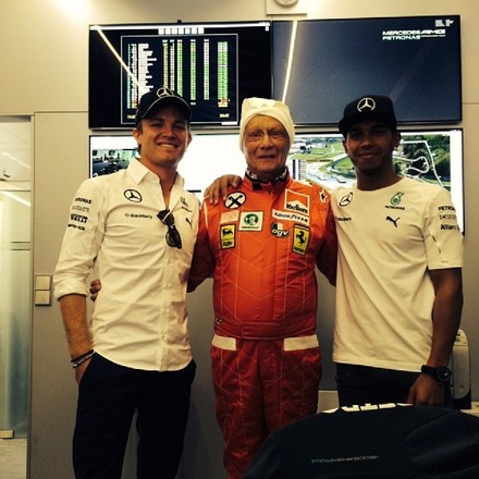 Niki is about to race! Good luck man