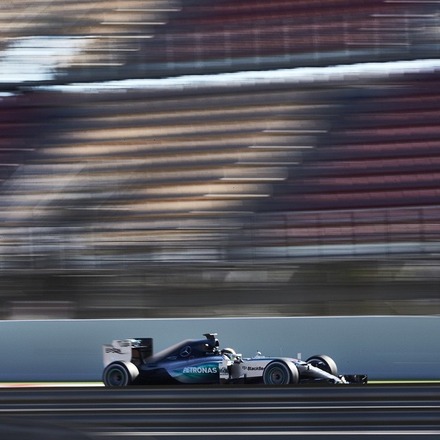 From today in Barcelona! #BarconaTest #MercedesAMG #TeamLH photo by Steve Etherington