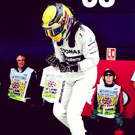 I'm going to be pushing with everything I have to turn last years pole into a win this time round at #SilverstoneGP #teamlh