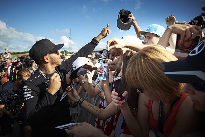 Fan love​​ #TeamLH #BestFansHungarian GP,&nbsp;2017Photos by Steve Etherington for Mercedes-AMG Petronas Motorsport